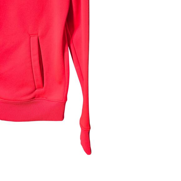 Under Armour Full Zip Hoodie‎ Women's M Red Fitted UA Logo Athleisure Activewear - Picture 14 of 16